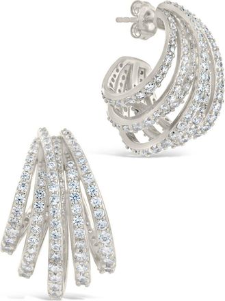 Sterling Forever Jenny Statement Hoop Earrings in Silver at Nordstrom Rack