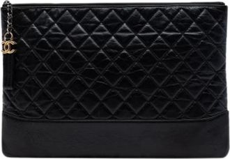 Chanel Pre-owned Clutches, female, Black, Size: ONE SIZE Pre-owned The Gabrielle O-Case