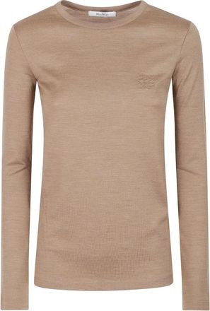 Max Mara Top de manga larga - Tops - Mujer - Marr&oacute;n - L