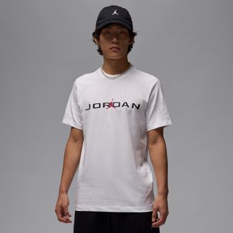 Nike Jordan Mens Jordan Air T-Shirt in White | IB7353-101