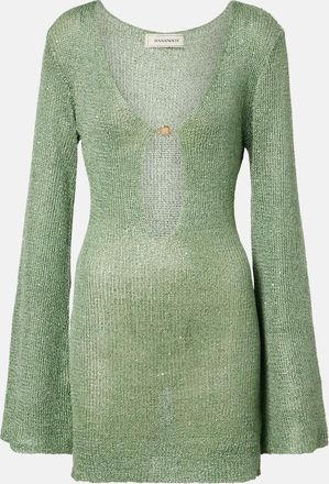 Bananhot Rey sequined knitted minidress