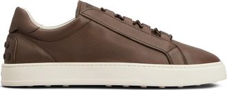 Tod's leather sneakers - men - Rubber/Calf Leather/Calf Leather - 11.5 - Brown