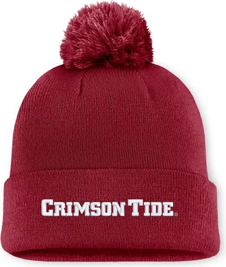 Nike Alabama Peak Nike Mens College Cuffed Beanie in Red | NC1669WABN-V72