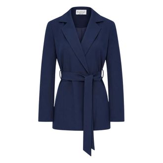 Fracomina Blazer con cintura - - Jackets - Donna - Blu - M