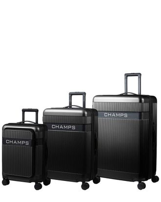 Champs Luggage Onyx Ii 3Pc Expandable Luggage Set