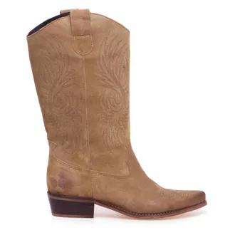 Felmini Marvin Texan Boot - female - Felmini - Cowboy & Biker Boots - Brown - 4 UK - Shoes