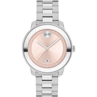 Movado 3600872 Bold 38mm Quartz Watch in Silver