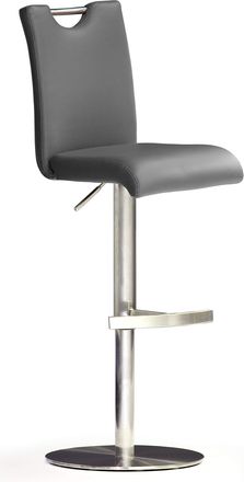 Robas Lund Esszimmerstühle 2er Set – Schwingstuhl Aus Leder, Edelstahlgestell, Bis 130 Kg