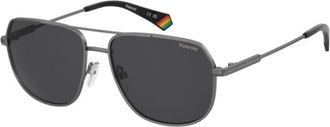 Polaroid PLD 6195/S/XN Polarized KJ1/M9 Mens Sunglasses Silver Size 58