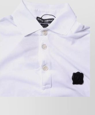 Dolce & Gabbana cotton logo polo shirt