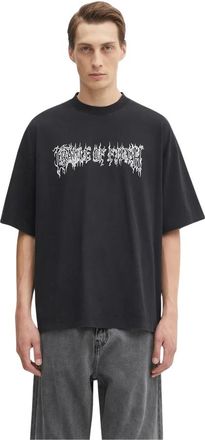 VETEMENTS Cof Logo Regular T-shirt - Heren - T-shirts - Zwart - L - Katoen - Tops