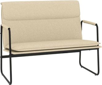 vidaXL Banco De Tela Color Crema 100x64x80 Cm Vidaxl