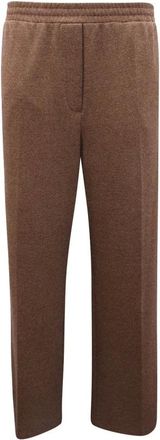 Max Mara Broeken, Dames, Bruin, L, Straight Jeans