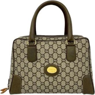 Gucci Pre-owned Handbags, female, Brown, Size: ONE SIZE Pre-owned Leather Handbag