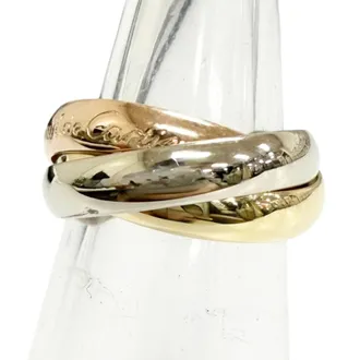 Cartier Pink Gold White Gold Yellow Gold Yellow Gold (18K) Pink Gold (18K) White Gold (18K) Band Ring (Pre-Owned)