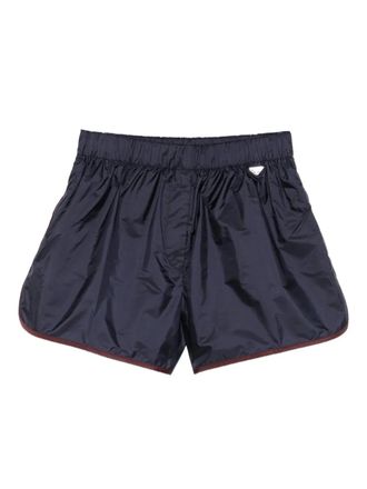 Prada elasticated trim shorts - Blue