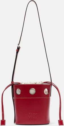 Miu Miu Cutout leather bucket bag