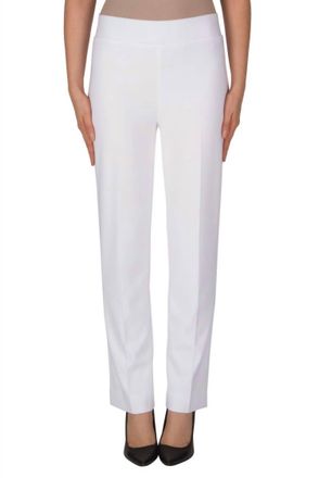 Joseph Ribkoff Split Back Pant In White