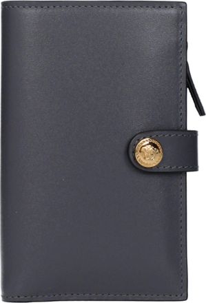 Versace Gray Leather Womens Wallet