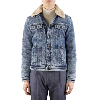 Moorer MenS Light Blue Denim Jacket, Size 54