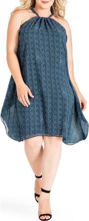 Standards & Practices Channing Floral Sleeveless Dress in Snakecharm at Nordstrom, Size 1X