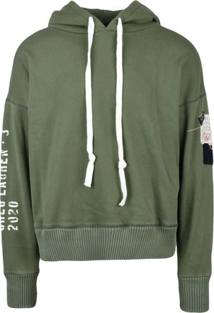Paul & Shark Hoodie - Heren - Hoodies - Groen - S - Katoen - Hoodies & sweatvesten