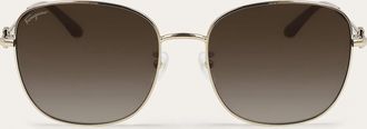 Ferragamo Women Square frame sunglasses Gold