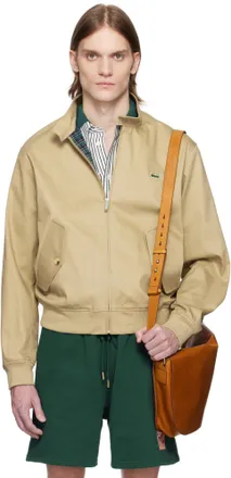 LACOSTE ブラウン MA-1ジャケット FR 46 / US XS Men's Contrast Lined Track Jacket - Jackets & Coats - New In