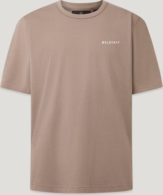 Belstaff Border T-shirt Mens Cotton Jersey Asphalt Size 2XL