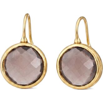 Gabi Rielle Smoky Topaz Gumdrop Earrings in Gold at Nordstrom Rack