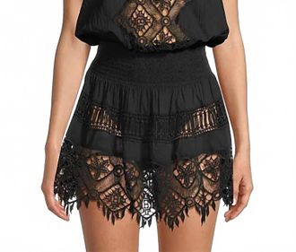 Ramy Brook Maddison Lace-Trimmed Cover-Up Dress In Black
