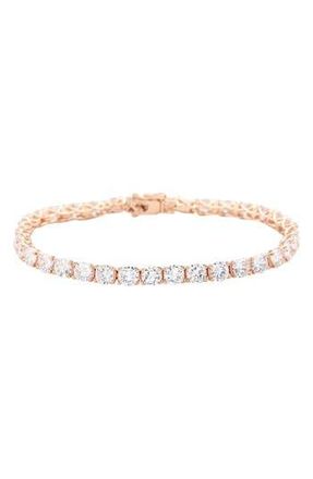 Suzy Levian CZ Tennis Bracelet in Rose at Nordstrom Rack