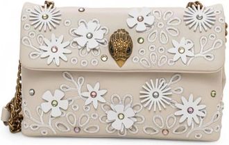 Kurt Geiger Kensington Crossbody Bag - Dames - Schoudertassen - Beige - ONE Size - Leer - Tassen