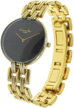Dior Pre-owned Stainless Steel watches - Dames - Vintage Horloges - Zwart - ONE Size - Vintage