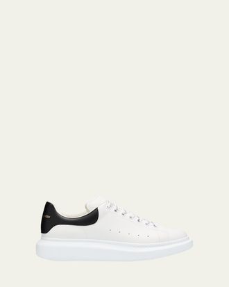 Alexander McQueen Mens Leather Oversized Sneakers