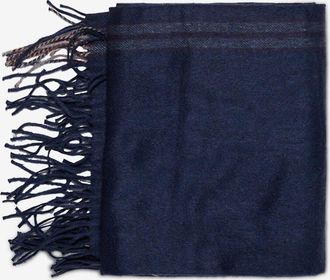 Brunello Cucinelli Seidenflanellschal mit Karomotiv