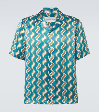 Frescobol Carioca Roberto printed silk shirt