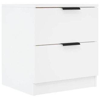 Berkfield Home Elegant Bedside Cabinets 2 pcs White Engineered Wood