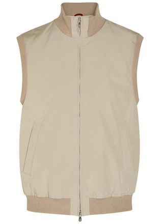Brunello Cucinelli Water Resistant Sleeveless Nylon Gilet - Brown - 50 (IT50 / L)