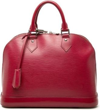 Louis Vuitton Pre-owned Alma PM - Dames - Vintage Handtas - Rood - ONE Size - Leer - Vintage