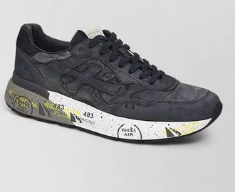 Premiata leather low-top sneakers