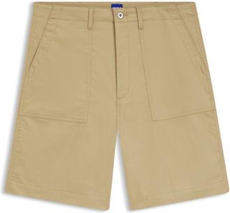 HUGO BOSS Shorts in mercerised cotton canvas
