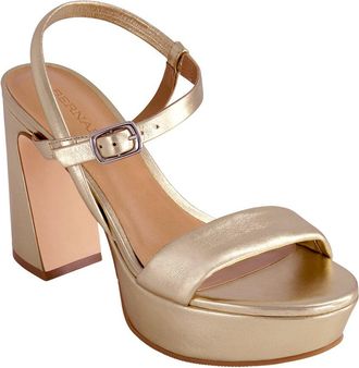 Bernardo Ventura Leather Platform Sandal