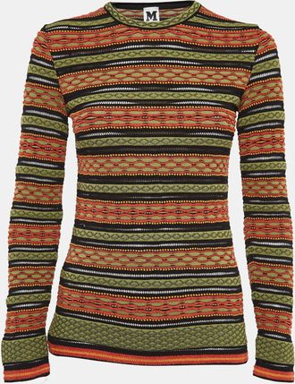 M Missoni Multicolor Patterned Knit Full Sleeve Top