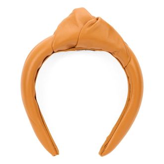 Red Valentino Headbands, female, Brown, Size: ONE SIZE Knotted Headband