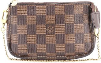 Louis Vuitton Brown Damier Pochette Accessoires Mini (Authentic Pre-Loved)