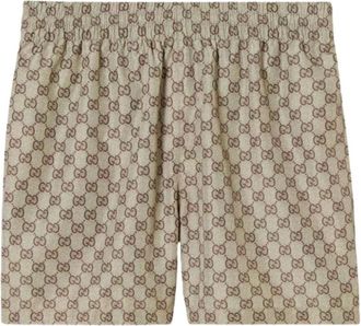 Gucci Heren, Badkleding, Beige, Maat: S