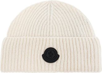 Moncler Wollen muts - Dames - Hoeden - Beige - ONE Size - Wol - Accessoires