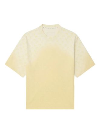 Marine Serre moon-print T-shirt - unisex - Cotton - M - Yellow