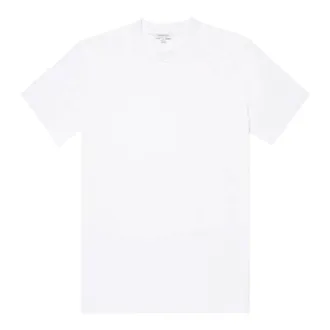 Sunspel T-Shirts, male, White, Size: L Heavy Weight Supima Cotton T-Shirt